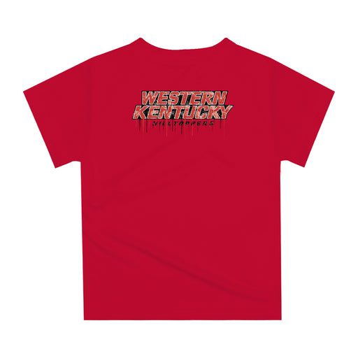 Western Kentucky Hilltoppers Original Dripping Football Helmet Red T-Shirt by Vive La Fete - Vive La Fête - Online Apparel Store