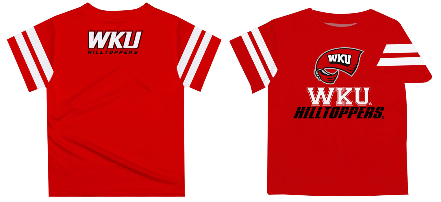 Western Kentucky Stripe Red Boys Tee Shirt Short Sleeve - Vive La Fête - Online Apparel Store
