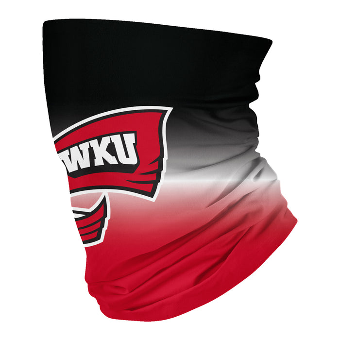 Western Kentucky Hilltoppers Neck Gaiter Degrade Black and Red - Vive La Fête - Online Apparel Store