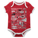 Western Kentucky Hilltoppers Hand Sketched Vive La Fete Impressions Artwork Infant Red Short Sleeve Onesie Bodysuit
