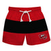 Western Kentucky Hilltoppers Vive La Fete Red Black Stripes Swimtrunks V2