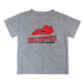 Western Kentucky Hilltoppers Vive La Fete State Map Heather Gray Short Sleeve Tee Shirt