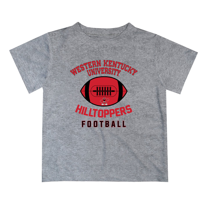 Western Kentucky Hilltoppers Vive La Fete Football V2 Heather Gray Short Sleeve Tee Shirt