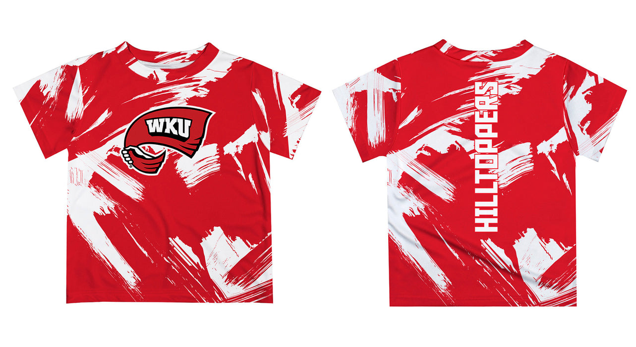Western Kentucky Hilltoppers Vive La Fete Boys Game Day Red Short Sleeve Tee Paint Brush - Vive La Fête - Online Apparel Store