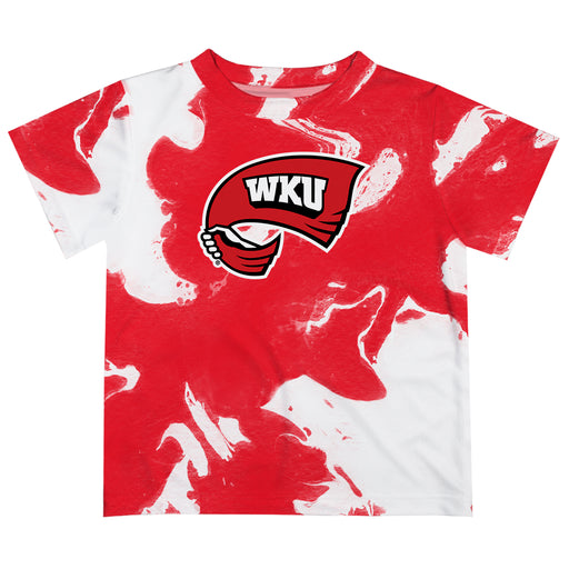 Western Kentucky Hilltoppers Vive La Fete Marble Boys Game Day Red Short Sleeve Tee