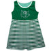 Northwest Missouri Bearcats Vive La Fete Girls Game Day Sleeveless Tank Dress Solid Green Logo Stripes on Skirt - Vive La Fête - Online Apparel Store