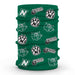 Northwest Missouri Bearcats Neck Gaiter Green All Over Logo - Vive La Fête - Online Apparel Store