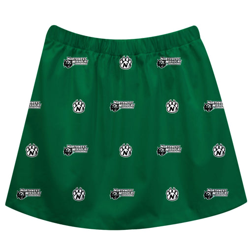 Northwest Missouri State University Bearcats Skirt Green All Over Logo - Vive La Fête - Online Apparel Store