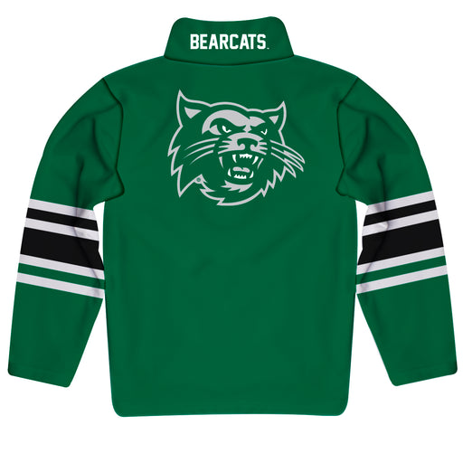 Northwest Missouri State University Bearcats Vive La Fete Game Day Green Quarter Zip Pullover Stripes on Sleeves - Vive La Fête - Online Apparel Store