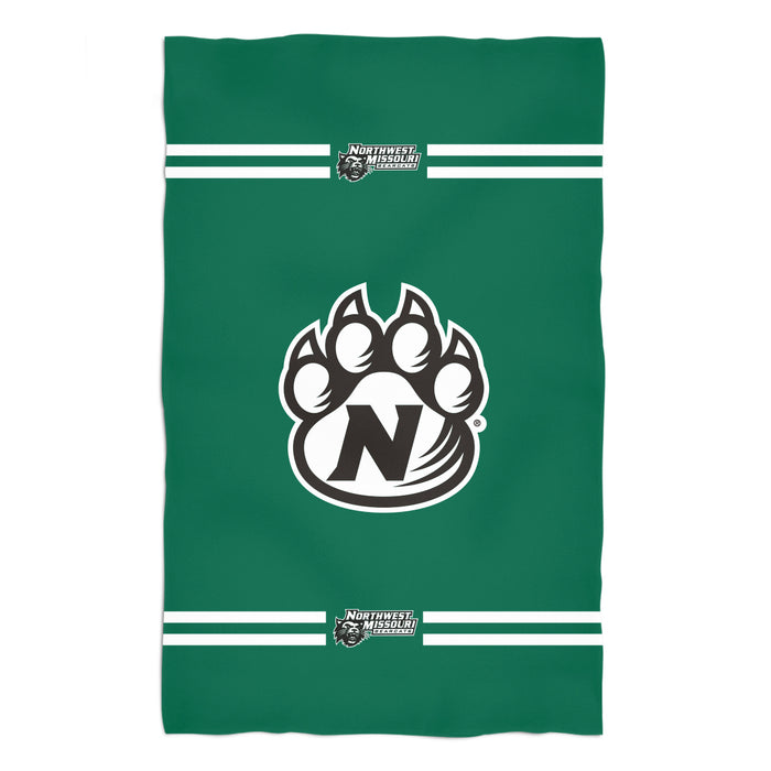 Northwest Missouri Bearcats Vive La Fete Game Day Absorvent Premium Green Beach Bath Towel 51 x 32" Logo and Stripes" - Vive La Fête - Online Apparel Store