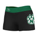 Northwest Missouri Bearcats Vive La Fete Logo on Thigh & Waistband Black & Green Women Booty Workout Shorts 3.75 Inseam"