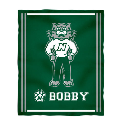 Northwest Missouri Bearcats Vive La Fete Kids Game Day Green Plush Soft Minky Blanket 36 x 48 Mascot