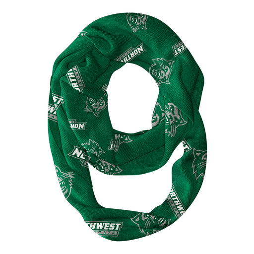Northwest Missouri Bearcats Vive La Fete Repeat Logo Game Day Collegiate Women Light Weight Ultra Soft Infinity Scarf