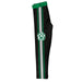 Northwest Missouri State University Bearcats Vive La Fete Girls Game Day Black with Green Stripes Leggings Tights