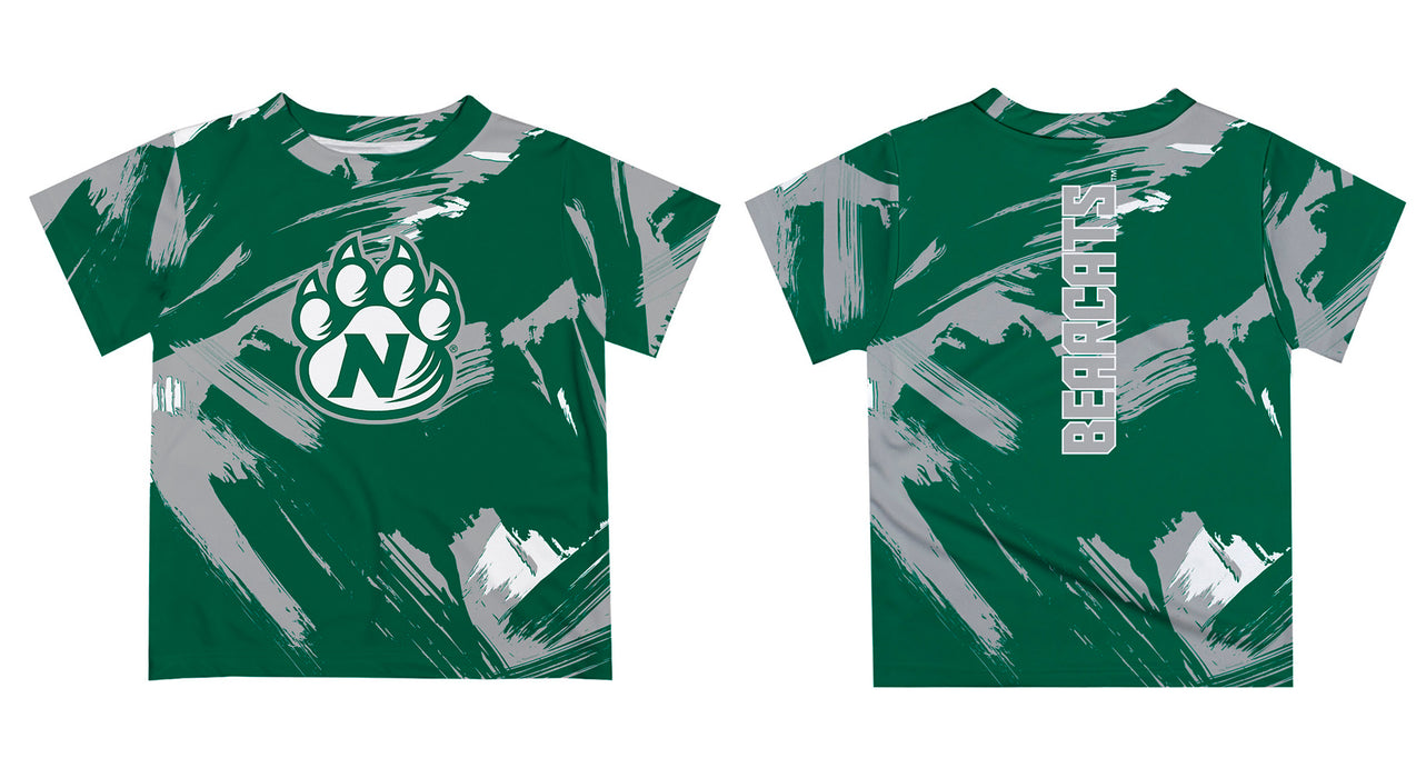 Northwest Missouri State University Bearcats Vive La Fete Boys Game Day Green Short Sleeve Tee Paint Brush - Vive La Fête - Online Apparel Store