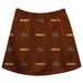 Western Michigan Broncos Skirt Brown All Over Logo - Vive La Fête - Online Apparel Store