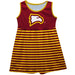 Winthrop University Eagles Red Sleeveless Tank Dress With Gold Stripes - Vive La Fête - Online Apparel Store