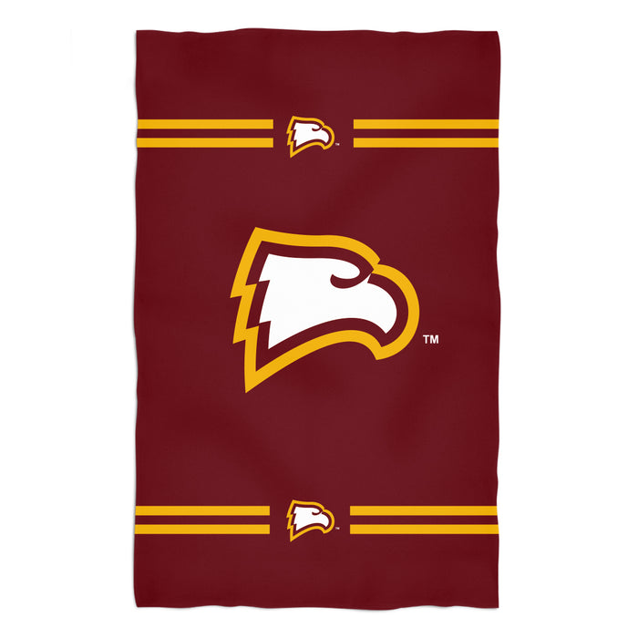 Winthrop University Eagles Vive La Fete Game Day Absorvent Premium Maroon Beach Bath Towel 51 x 32" Logo and Stripes" - Vive La Fête - Online Apparel Store