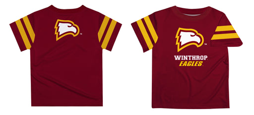 Winthrop University Eagles Maroon Tee Shirt Short Sleeve - Vive La Fête - Online Apparel Store