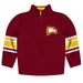 Winthrop University Eagles  Vive La Fete Game Day Maroon Quarter Zip Pullover Stripes on Sleeves - Vive La Fête - Online Apparel Store