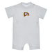 Winthrop University Eagles Embroidered White Knit Short Sleeve Boys Romper