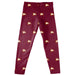 Winthrop Eagles Vive La Fete Girls Game Day All Over Logo Elastic Waist Classic Play Garnet Leggings Tights