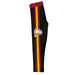 Winthrop Eagles Vive La Fete Girls Game Day Black with Maroon Stripes Leggings Tights