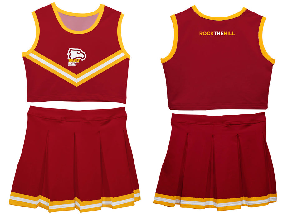 Winthrop University Eagles Vive La Fete Game Day Garnet Sleeveless Cheerleader Set - Vive La Fête - Online Apparel Store