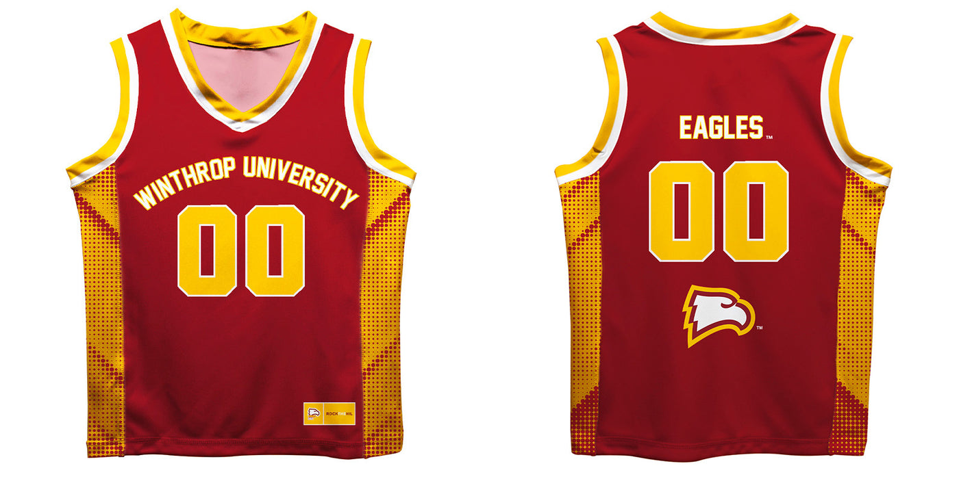 Winthrop University Eagles Vive La Fete Game Day Garnet Boys Fashion Basketball Top - Vive La Fête - Online Apparel Store