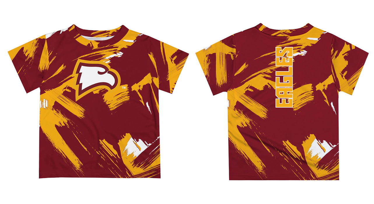 Winthrop University Eagles Vive La Fete Boys Game Day Garnet Short Sleeve Tee Paint Brush - Vive La Fête - Online Apparel Store