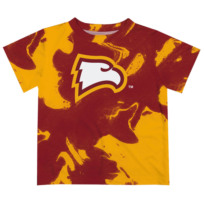 Winthrop University Eagles Vive La Fete Marble Boys Game Day Garnet Short Sleeve Tee
