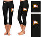 Winthrop Eagles Vive La Fete Game Day Collegiate Large Logo on Thigh and Waist Women Black Capri Leggings - Vive La Fête - Online Apparel Store