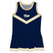 Wingate University Bulldogs Vive La Fete Game Day Navy Sleeveless Cheerleader Dress