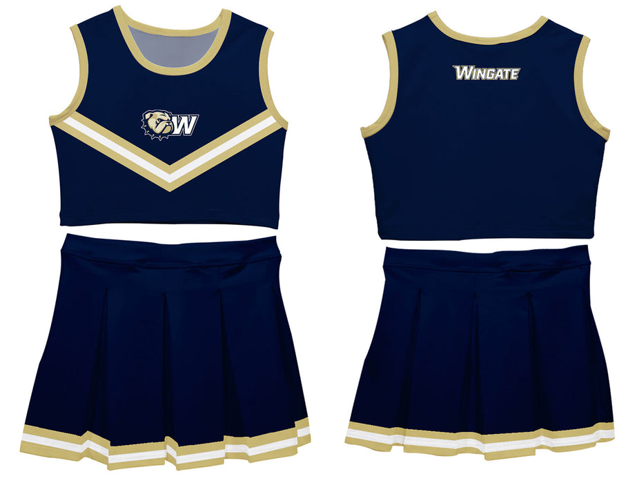 Wingate Bulldogs Vive La Fete Game Day Blue Sleeveless Cheerleader Set - Vive La Fête - Online Apparel Store