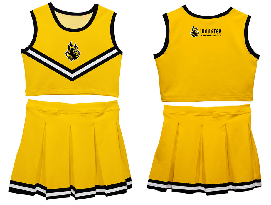 College of Wooster Fighting Scots Vive La Fete Game Day Yellow Sleeveless Chearleader Set - Vive La Fête - Online Apparel Store