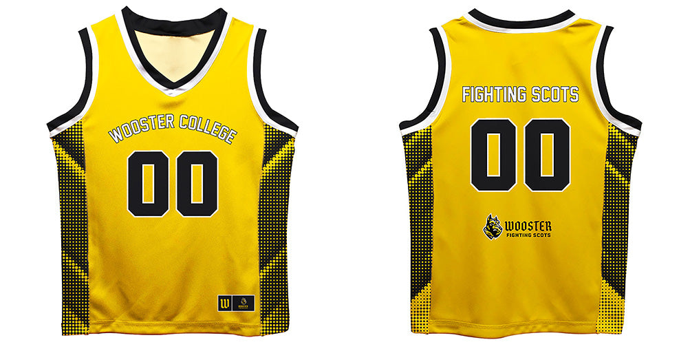 College of Wooster Fighting Scots Vive La Fete Game Day Yellow Boys Fashion Basketball Top - Vive La Fête - Online Apparel Store