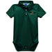 Wright State University Raiders Embroidered Hunter Green Solid Knit Polo Onesie