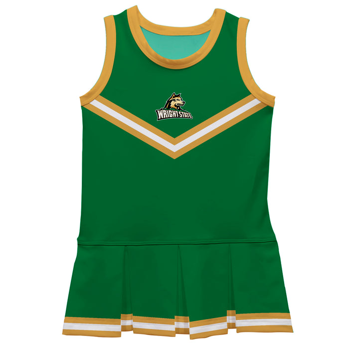 Wright State Raiders Vive La Fete Game Day Green Sleeveless Cheerleader Dress