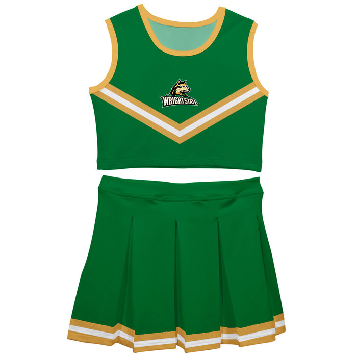 Wright State Raiders Vive La Fete Game Day Green Sleeveless Cheerleader Set
