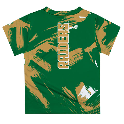 Wright State University Raiders Vive La Fete Boys Game Day Green Short Sleeve Tee Paint Brush - Vive La Fête - Online Apparel Store