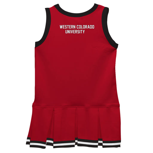 Western Colorado Mountaineer Vive La Fete Game Day Red Sleeveless Youth Cheerleader Dress - Vive La Fête - Online Apparel Store