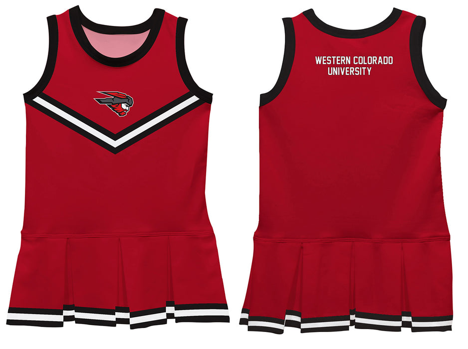 Western Colorado Mountaineer Vive La Fete Game Day Red Sleeveless Youth Cheerleader Dress - Vive La Fête - Online Apparel Store