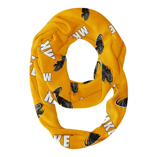 Milwaukee Panthers Vive La Fete Repeat Logo Game Day Collegiate Women Light Weight Ultra Soft Infinity Scarf
