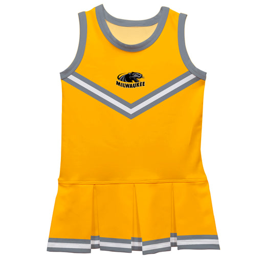 Milwaukee Panthers Vive La Fete Game Day Gold Sleeveless Cheerleader Dress