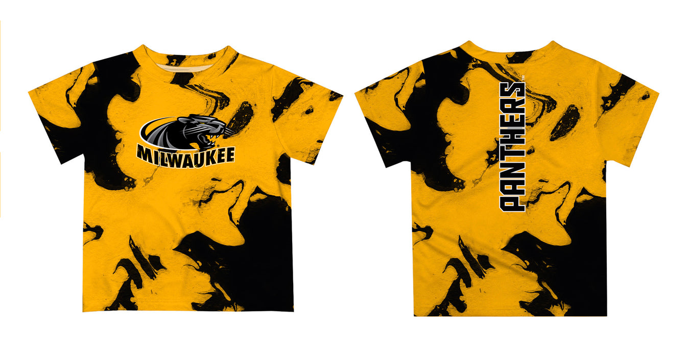Wisconsin Milwaukee Panthers Vive La Fete Marble Boys Game Day Gold Short Sleeve Tee - Vive La Fête - Online Apparel Store