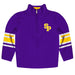 UW-Stevens Point Pointers UWSP Vive La Fete Game Day Purple Quarter Zip Pullover Stripes on Sleeves