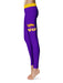 UW-Stevens Point Pointers Vive La Fete Game Day Collegiate Logo on Thigh Purple Women Yoga Leggings 2.5 Waist Tights - Vive La Fête - Online Apparel Store