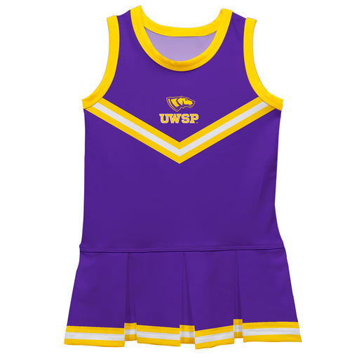 UW-Stevens Point Pointers UWSP Vive La Fete Game Day Purple Sleeveless Cheerleader Dress