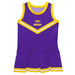 UW-Stevens Point Pointers UWSP Vive La Fete Game Day Purple Sleeveless Cheerleader Dress