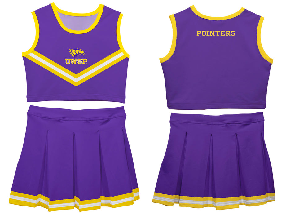 UW-Stevens Point Pointers UWSP Vive La Fete Game Day Purple Sleeveless Cheerleader Set - Vive La Fête - Online Apparel Store